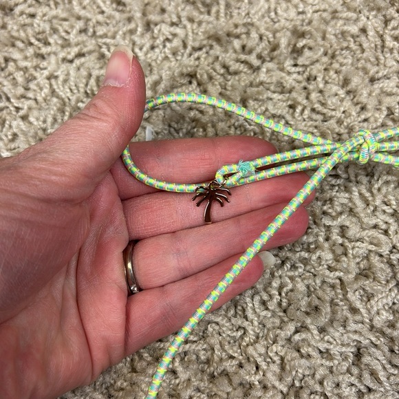 NWT Victoria’s Secret blue pineapple one piece halter swimsuit sz sm - Picture 3 of 6